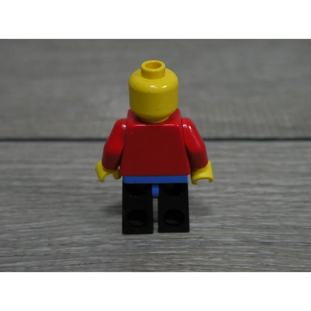 LEGO Minifigure Red Tuxedo Suit Gentleman Yellow Hair Black Legs Minifig
